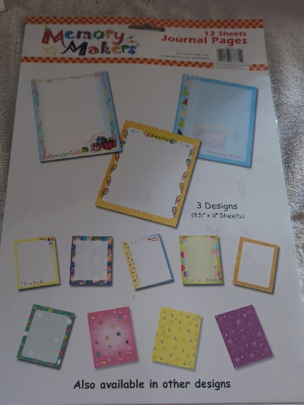 Memory Maker & Scrapbook Set Party Paper Pack - Pink, Multicolor
